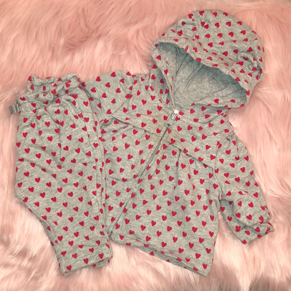 Baby Gap baby girl gray sweatsuit. So cozy!